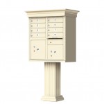 8 Tenant Door Classic Decorative CBU Mailbox (Pedestal Included) - Type 1 - 1570-8AF-DC 8 Tenant Door Classic Decorative CBU Mailbox (Pedestal Included) - Type 1 - 1570-8AF-DC