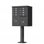 8 Tenant Door Standard Style CBU Mailbox (Pedestal Included) - Type 1 - 1570-8AF 8 Tenant Door Standard Style CBU Mailbox (Pedestal Included) - Type 1 - 1570-8AF