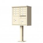 8 Tenant Door Standard Style CBU Mailbox (Pedestal Included) - Type 1 - 1570-8AF 8 Tenant Door Standard Style CBU Mailbox (Pedestal Included) - Type 1 - 1570-8AF