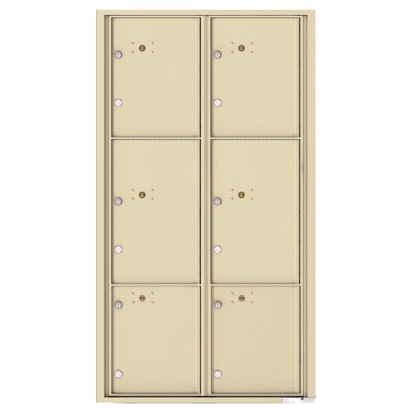6 Parcel Doors Unit - 4C Wall Mount Max Height - 4C16D-6P 6 Parcel Doors Unit - 4C Wall Mount Max Height - 4C16D-6P