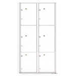 6 Parcel Doors Unit - 4C Wall Mount Max Height - 4C16D-6P 6 Parcel Doors Unit - 4C Wall Mount Max Height - 4C16D-6P