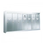 Standard 7 Door Vertical Mailbox Unit - Front Loading and Surface Mounted - 12507SMSHA Standard 7 Door Vertical Mailbox Unit - Front Loading and Surface Mounted - 12507SMSHA