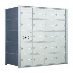 20 A-size Door Horizontal Mailbox Unit - Front Loading - 140054A