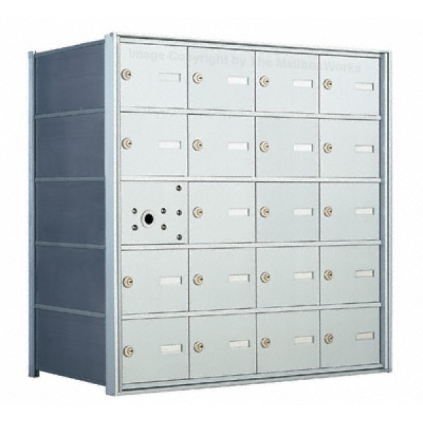 20 A-size Door Horizontal Mailbox Unit - Front Loading - 140054A