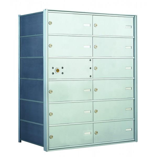 12 DA-size Door Horizontal Mailbox Unit - Front Loading - 140064DA
