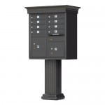 8 Tenant Door Classic Decorative CBU Mailbox (Pedestal Included) - Type 1 - 1570-8AF-DC 8 Tenant Door Classic Decorative CBU Mailbox (Pedestal Included) - Type 1 - 1570-8AF-DC