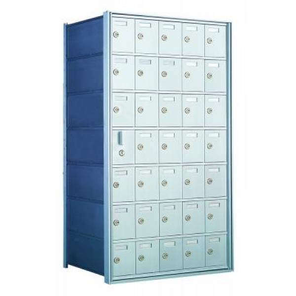 Standard 35 Door Horizontal Mailbox Unit - Front Loading - (34 Useable; 7 High) 160075A Standard 35 Door Horizontal Mailbox Unit - Front Loading - (34 Useable; 7 High) 160075A