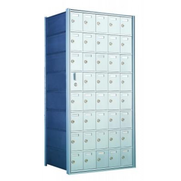 Standard 40 Door Horizontal Mailbox Unit - Front Loading - (39 Useable; 8 High) 160085A Standard 40 Door Horizontal Mailbox Unit - Front Loading - (39 Useable; 8 High) 160085A