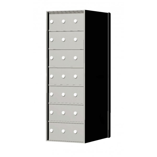 Custom 21 Door 7 High Horizontal Mailbox Unit - Rear Loading - 170073-SP Custom 21 Door 7 High Horizontal Mailbox Unit - Rear Loading - 170073-SP