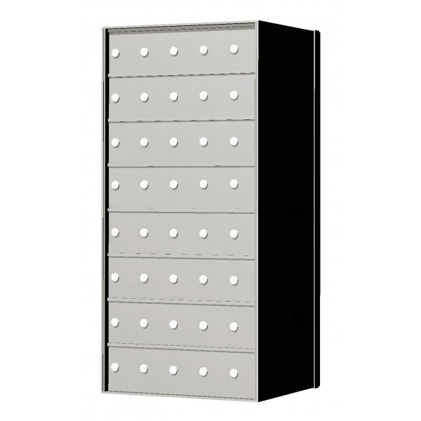 Standard 40 Door 8 High Horizontal Mailbox Unit - Rear Loading - 170085A