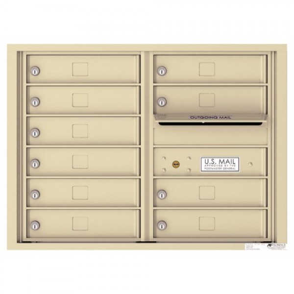 10 Tenant Doors with Outgoing Mail Compartment - 4C Wall Mount 6-High Mailboxes USPS Approved - 4C06D-10 10 Tenant Doors with Outgoing Mail Compartment - 4C Wall Mount 6-High Mailboxes USPS Approved - 4C06D-10