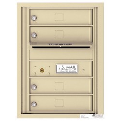 4 Tenant Doors with Outgoing Mail Compartment - 4C Wall Mount 6-High Mailboxes - 4C06S-04