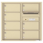 7 Oversized Tenant Doors with Outgoing Mail Compartment - 4C Wall Mount 8-High Mailboxes - 4C08D-07