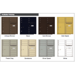 10 Tenant Doors with 1 Parcel Locker and Outgoing Mail Compartment - 4C Wall Mount 9-High Mailboxes - 4C09D-10 10 Tenant Doors with 1 Parcel Locker and Outgoing Mail Compartment - 4C Wall Mount 9-High Mailboxes - 4C09D-10