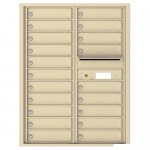 20 Tenant Doors with Outgoing Mail Compartment - 4C Wall Mount 11-High Mailboxes USPS Approved - 4C11D-20