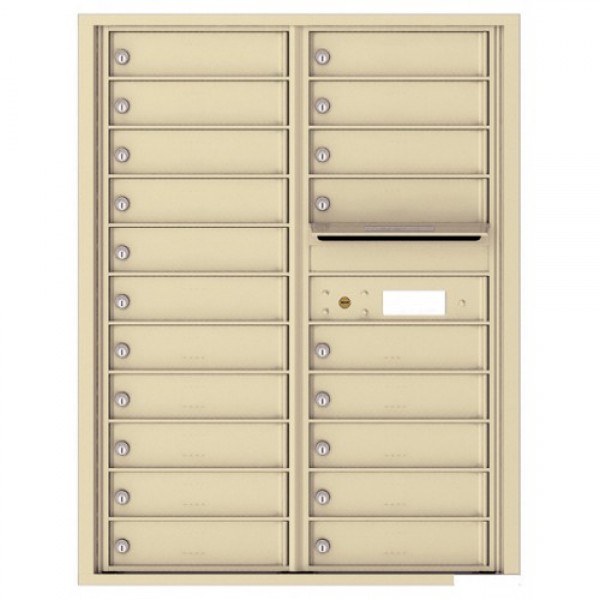 20 Tenant Doors with Outgoing Mail Compartment - 4C Wall Mount 11-High Mailboxes USPS Approved - 4C11D-20