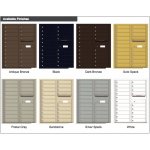 20 Tenant Doors with Outgoing Mail Compartment - 4C Wall Mount 11-High Mailboxes USPS Approved - 4C11D-20