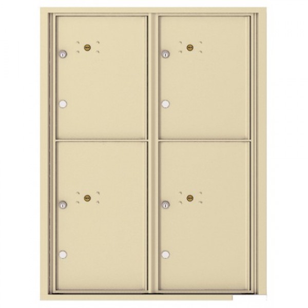 4 Parcel Doors Unit - 4C Wall Mount 11-High - 4C11D-4P 4 Parcel Doors Unit - 4C Wall Mount 11-High - 4C11D-4P