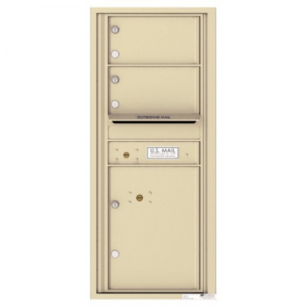 2 Oversized Tenant Doors with 1 Parcel Lockers and Outgoing Mail Compartment - 4C Wall Mount 11-High Mailboxes - 4C11S-02 2 Oversized Tenant Doors with 1 Parcel Lockers and Outgoing Mail Compartment - 4C Wall Mount 11-High Mailboxes - 4C11S-02