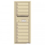 10 Tenant Doors with Outgoing Mail Compartment - 4C Wall Mount 12-High Mailboxes - 4C12S-10