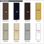 7 Tenant Doors with 1 Parcel Locker and Outgoing Mail Compartment - 4C Wall Mount 14-High Mailboxes - 4C14S-07 7 Tenant Doors with 1 Parcel Locker and Outgoing Mail Compartment - 4C Wall Mount 14-High Mailboxes - 4C14S-07