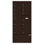 9 Tenant Doors with 2 Parcel Lockers and Outgoing Mail Compartment - 4C Depot Mailbox Module - 4C16D-09-D 9 Tenant Doors with 2 Parcel Lockers and Outgoing Mail Compartment - 4C Depot Mailbox Module - 4C16D-09-D