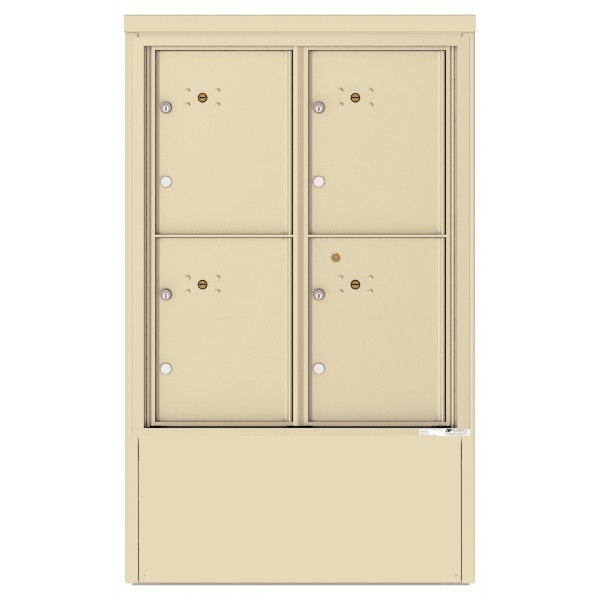 4 Parcel Lockers - 4C Depot Mailbox Module - 4CADD-4P-D